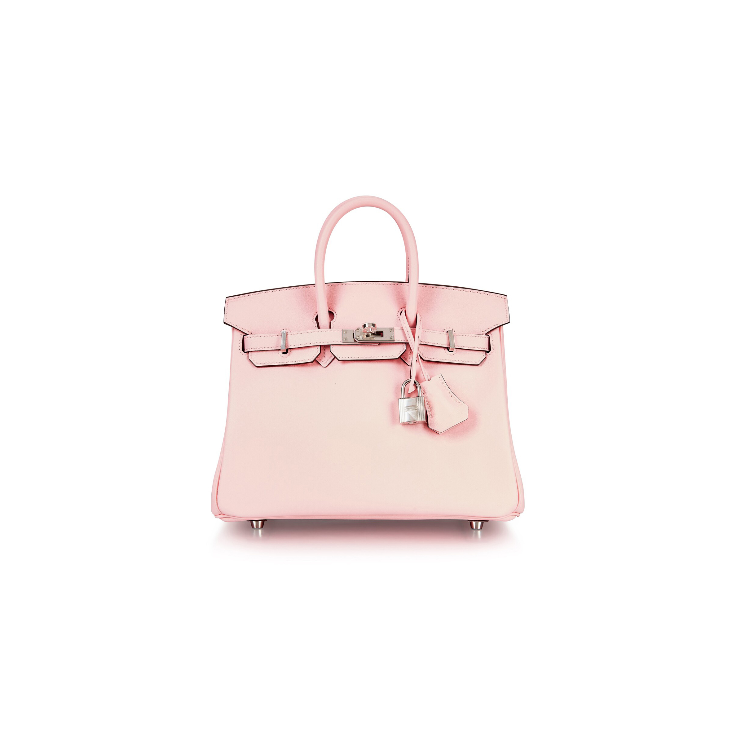 HERMES MASTER ROSE SAKURA SWIFT BIRKIN 25 SILVER BUCKLE 1487913 (25*20*13cm)
